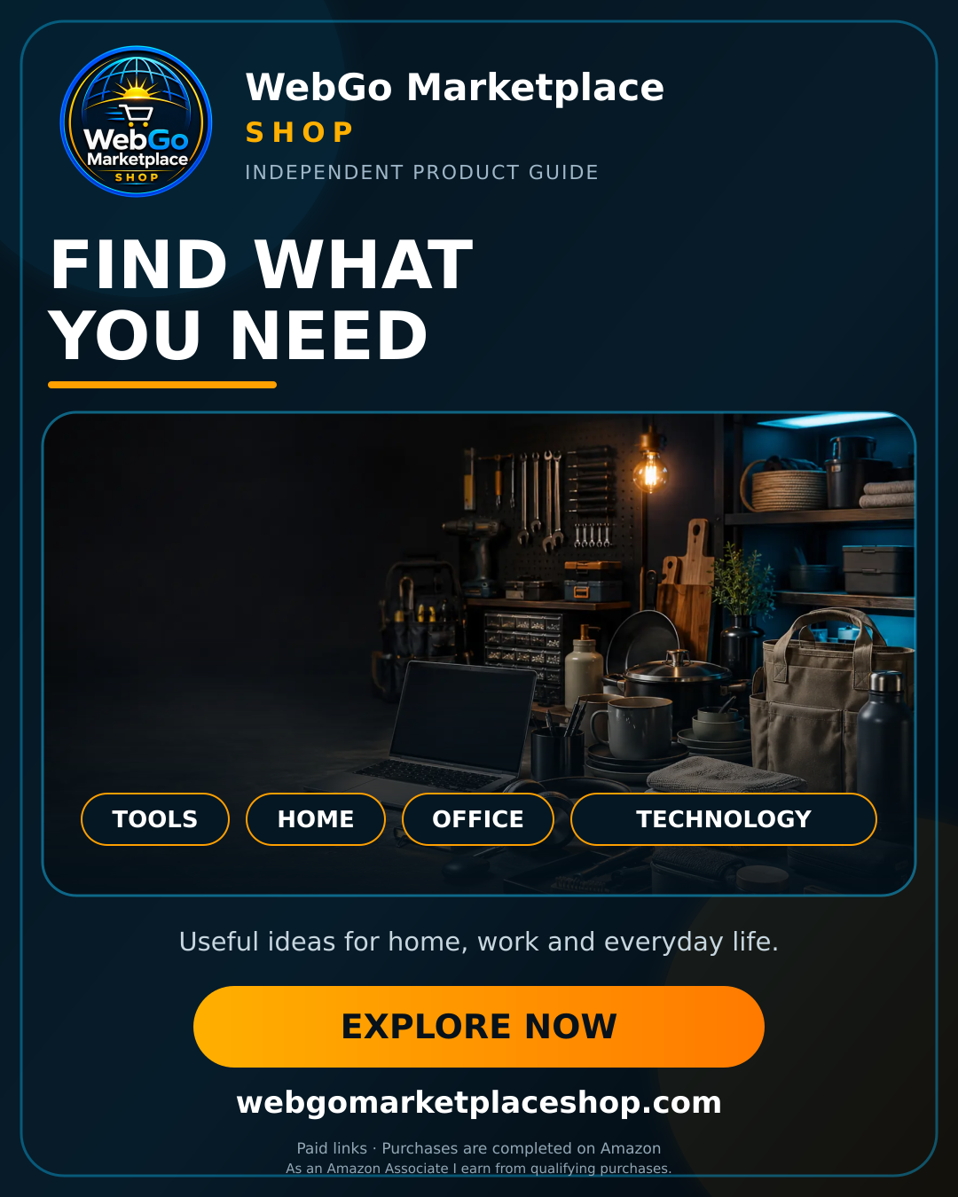 English WebGo Marketplace Shop advertisement