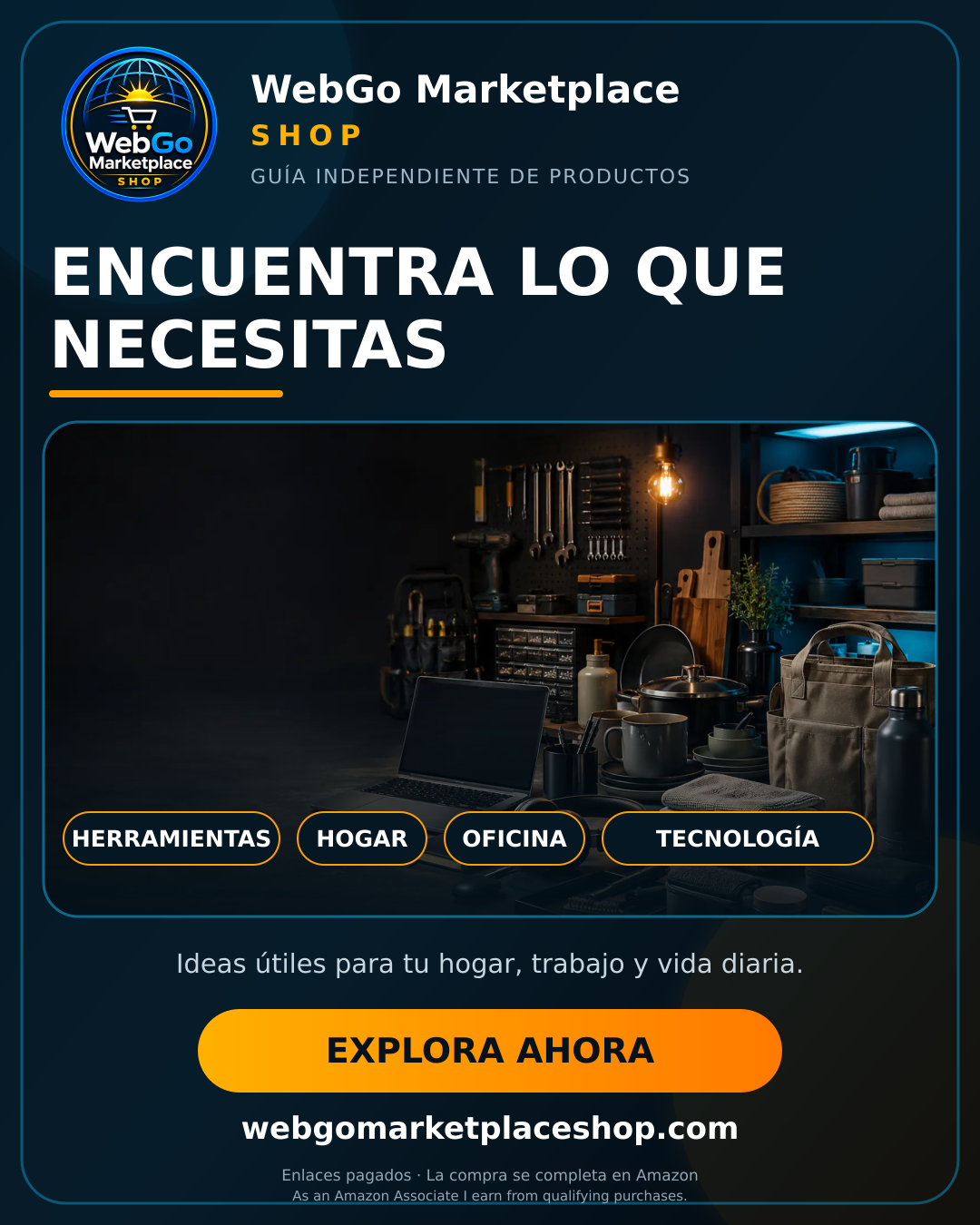 Anuncio en español de WebGo Marketplace Shop